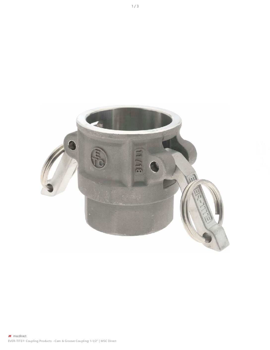 Type D Camlock Coupling